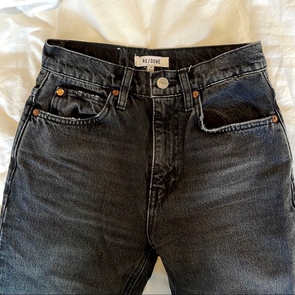 Re/Done 70S Straight In "Broken In Black" Wash - Picture 4 of 10